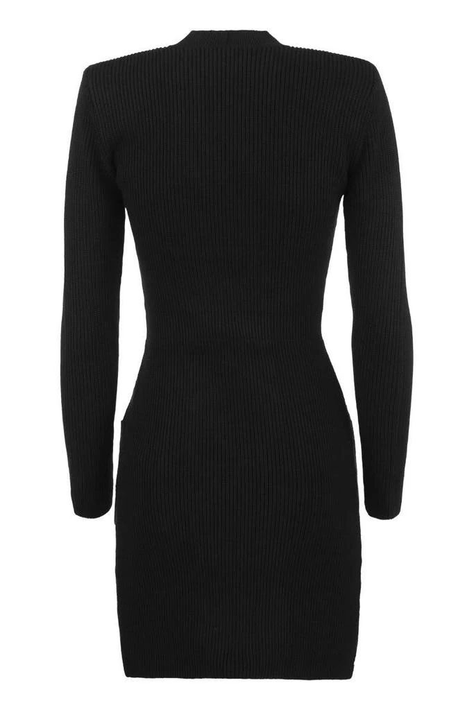 商品ELISABETTA FRANCHI|ELISABETTA FRANCHI Double-breasted robe manteau with studded buttons,价格¥3059,第2张图片详细描述