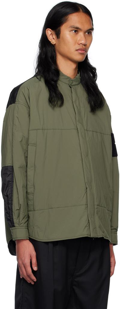 绿色 & 黑色 Velcro Patch 夹克商品第2张图片规格展示