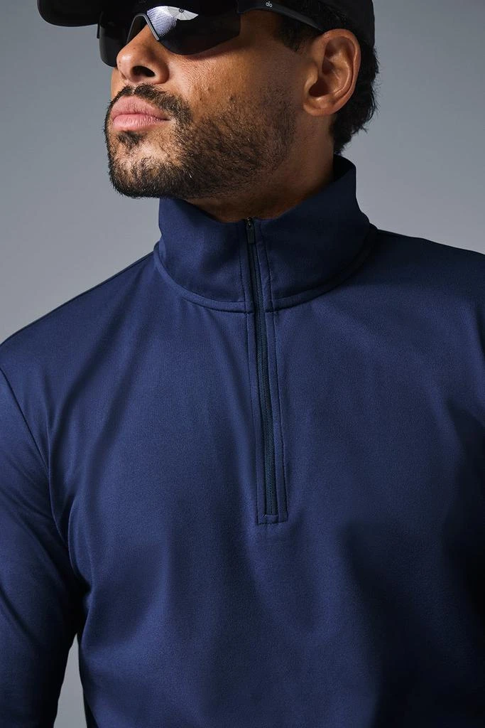 商品Alo|Conquer 1/4 Zip Reform Long Sleeve - Navy,价格¥748,第5张图片详细描述