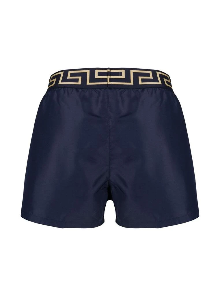 商品Versace|Blue Swim Trunks With Greca And Medusa Head Print On Elastic Waistband In Nylon Man,价格¥1897,第2张图片详细描述