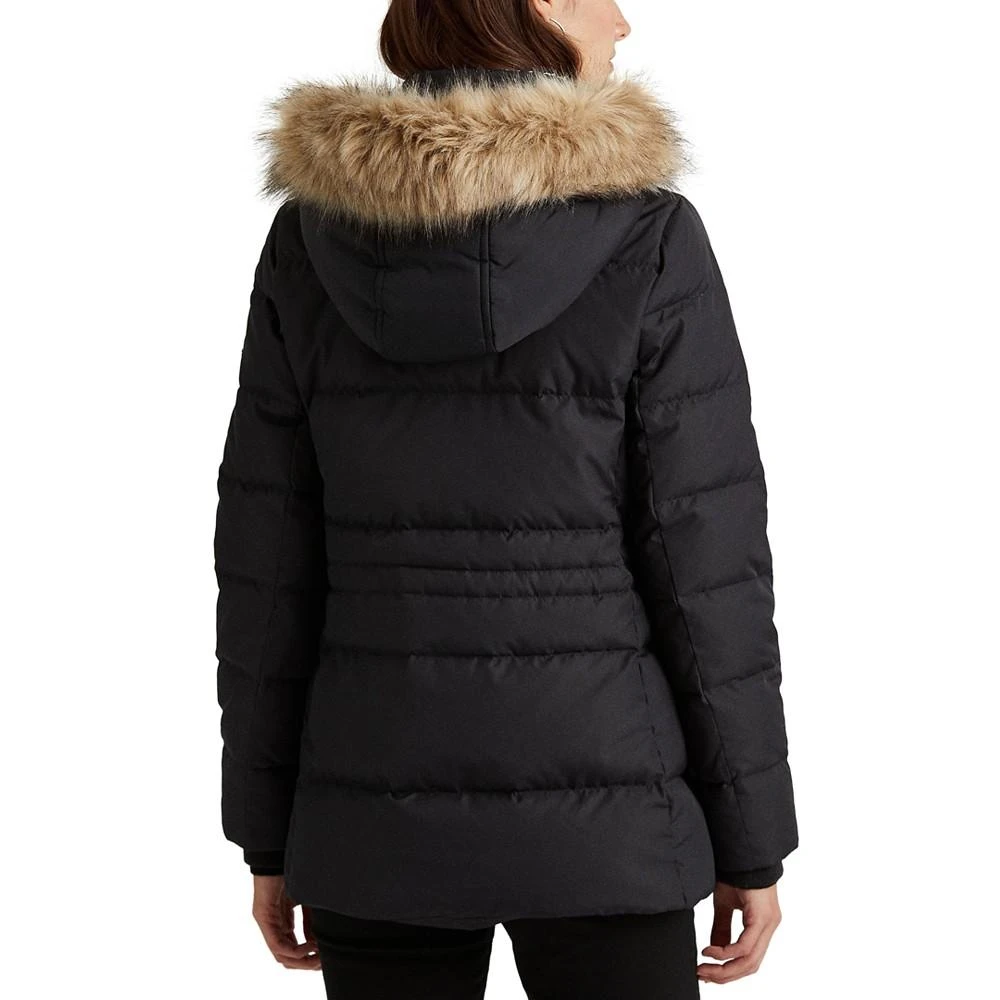商品Ralph Lauren|Women's Faux-Fur-Trim Hooded Puffer Coat, Created for Macy's,价格¥1188,第2张图片详细描述