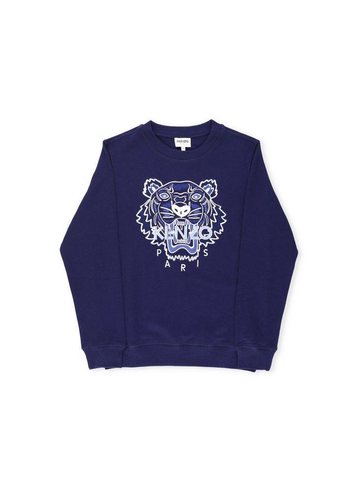 商品Kenzo|Kenzo Kids Tiger Embroidered Crewneck Sweatshirt,价格¥566-¥1024,第1张图片