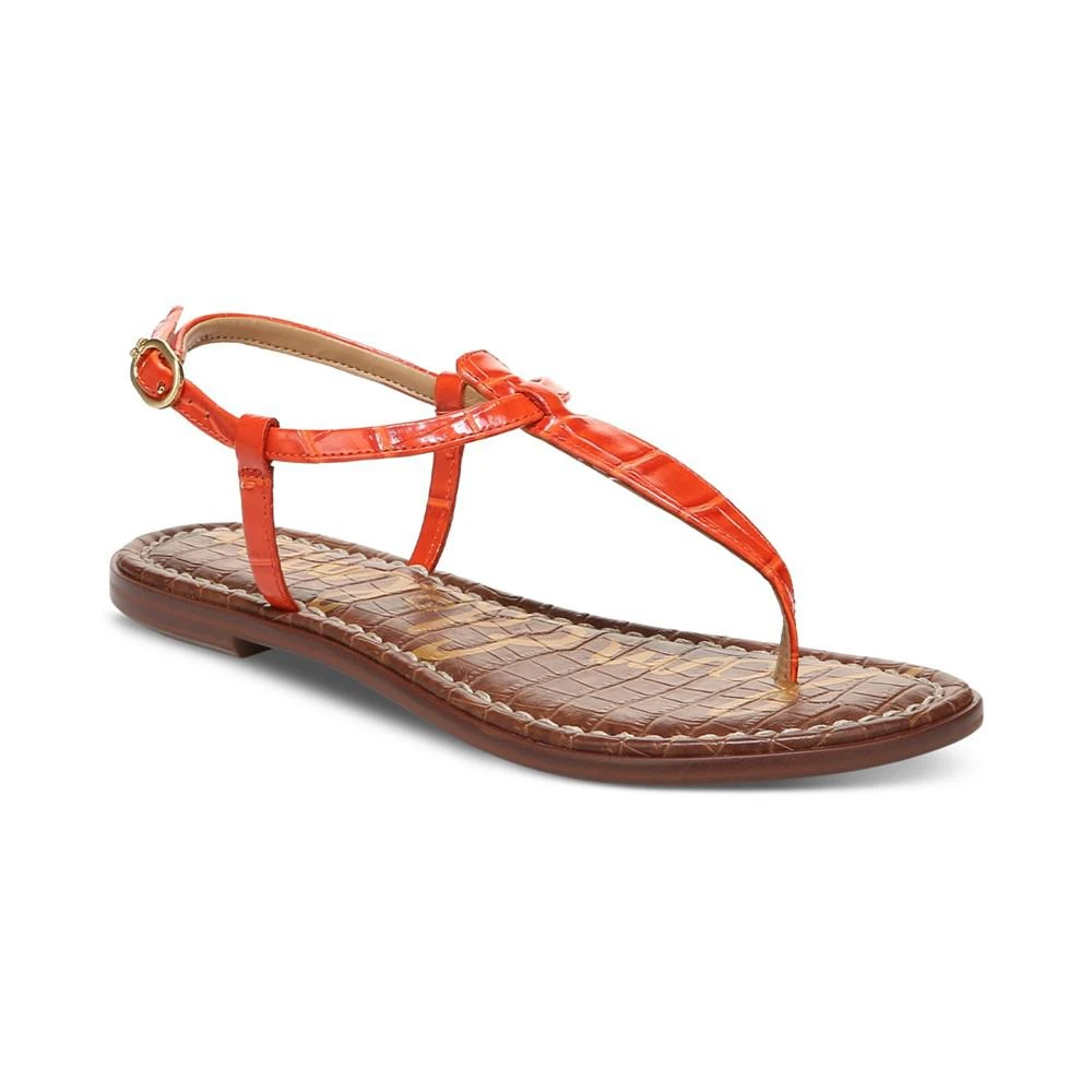 商品Sam Edelman|Women's Gigi T-Strap Flat Sandals,价格¥878,第1张图片