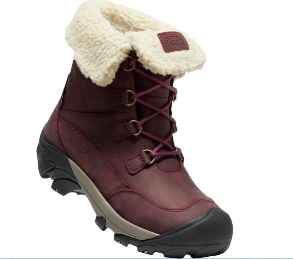 商品Keen|Women's Betty Boot Short Winter Boots In Burgundy/brindle,价格¥862,第2张图片详细描述