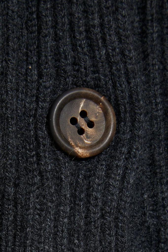 Bead-embellished ribbed cashmere cardigan商品第4张图片规格展示