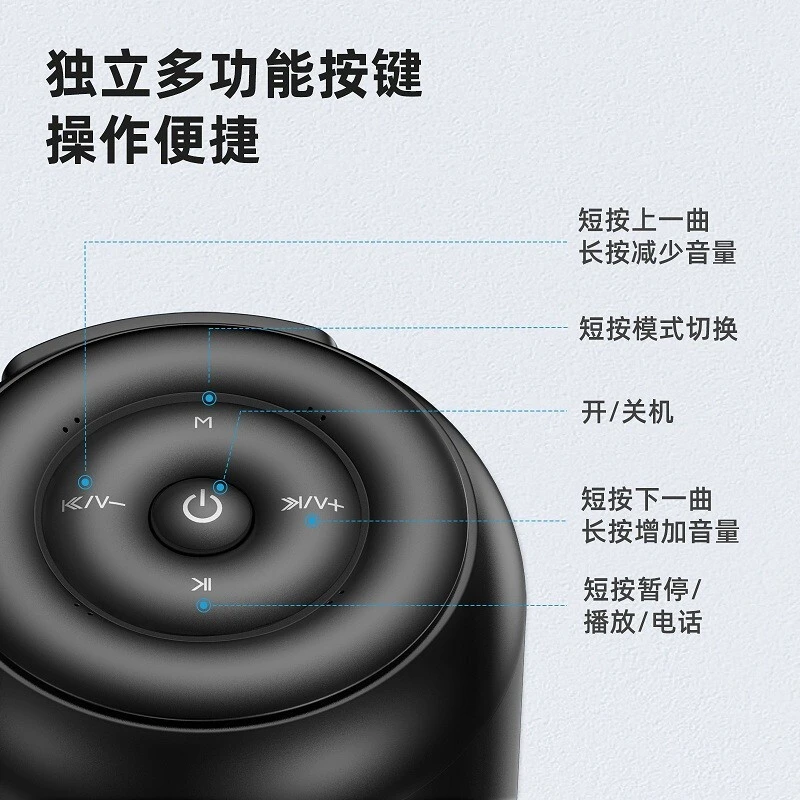 机乐堂（JOYROOM） JR-ML01蓝牙音箱小音响超重低音炮迷你无线家用客厅户外小型便携大音量 商品