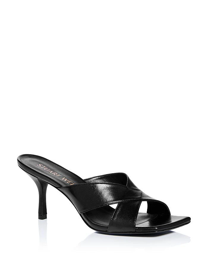 商品Stuart Weitzman|Women's Carmen 75 Slip On High Heel Sandals,价格¥2515,第1张图片