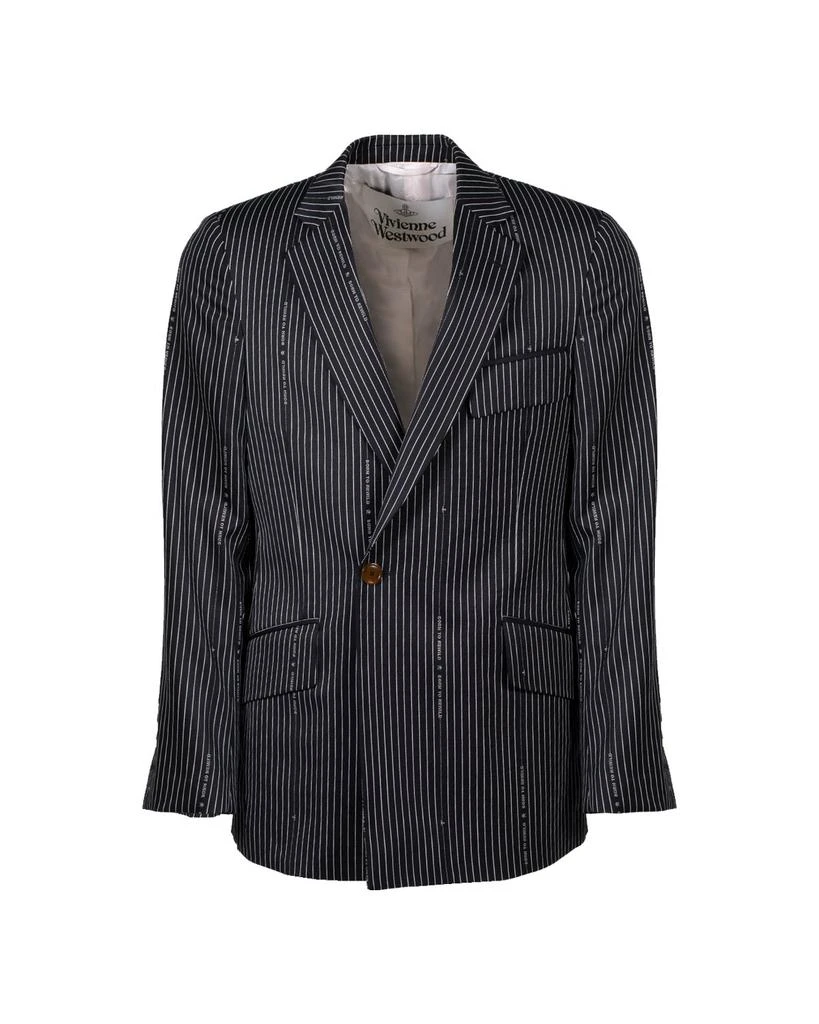 商品Vivienne Westwood|Vivienne Westwood Single Breasted Striped Blazer,价格¥8676,第1张图片