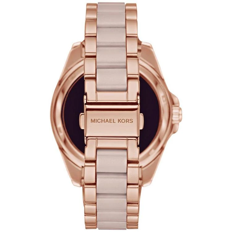 商品Michael Kors|女款玫瑰金醋酸不锈钢表链智能腕表 44mm MKT5013,价格¥1495,第3张图片详细描述