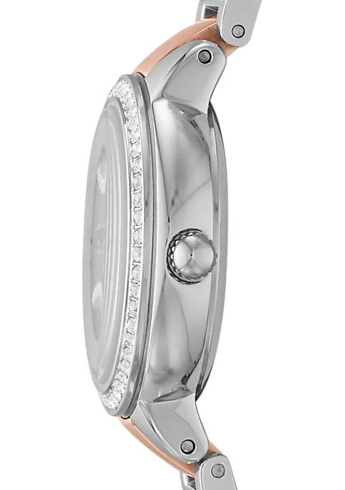 商品Fossil|Women's Two-Tone Stainless Steel Three-Hand Glitz Virginia Watch,价格¥827,第2张图片详细描述