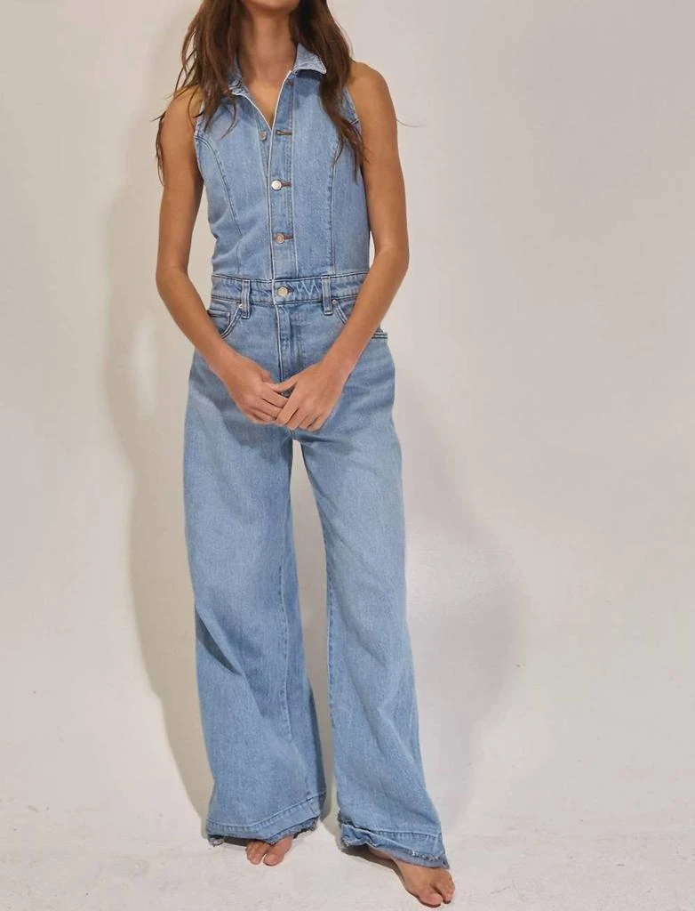 商品BUCKETLIST|Bucketlist - Collared Wide Leg Jumpsuit,价格¥406,第2张图片详细描述