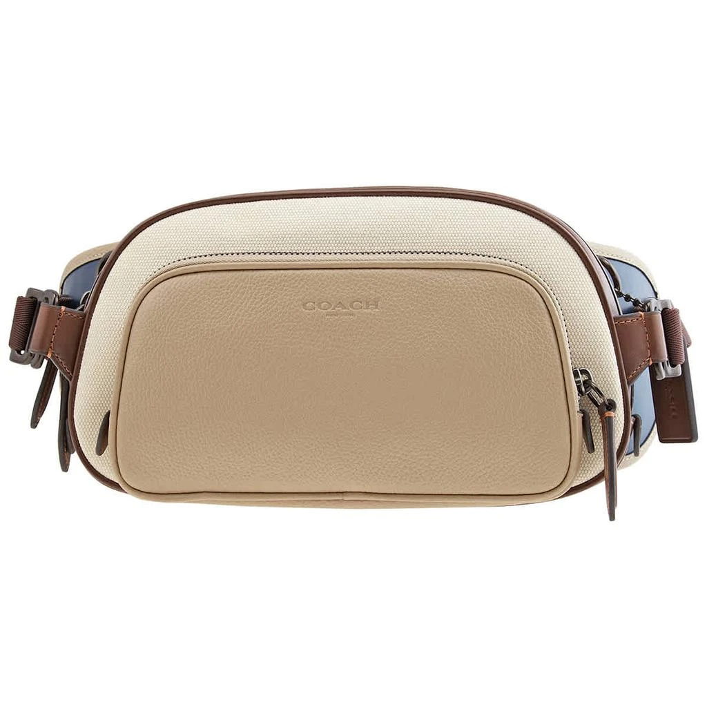 商品Coach|Coach White Mens Hitch Belt Bag In Organic Cotton Canvas,价格¥1048,第1张图片