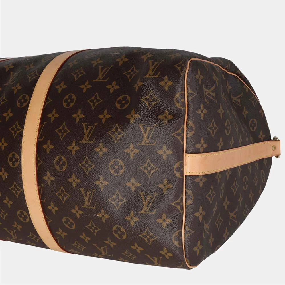 Louis Vuitton Brown Monogram Canvas Keepall Bandouliere 55 Duffel Bag 商品