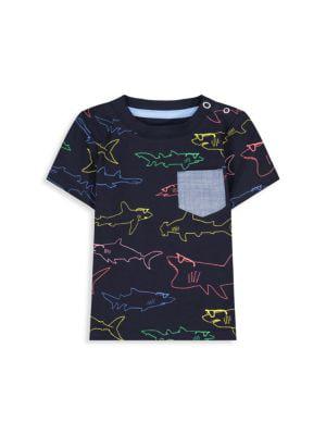 Baby Boy's 2-Piece Shark T-Shirt & Shorts Set商品第2张图片规格展示