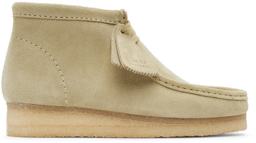 商品Clarks|Beige Suede Wallabee Boots,价格¥1195,第1张图片