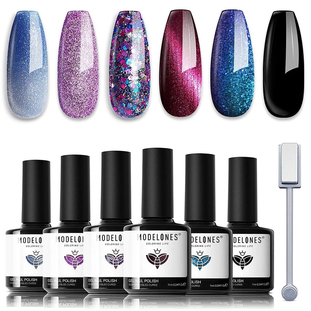 6 Shades Gel Nail Polish Set Collection 商品