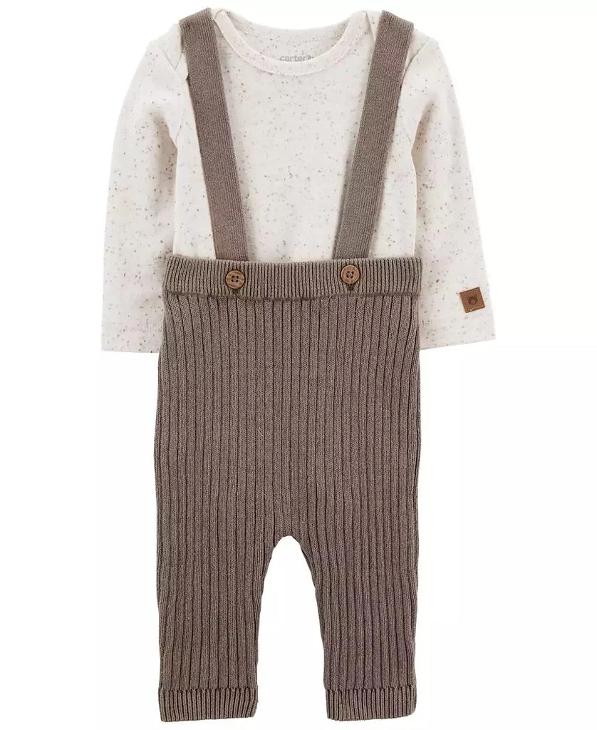 商品Carter's|Baby Boys and Baby Girls Bodysuit and Sweater Coveralls, 2 Piece Set,价格¥128,第1张图片