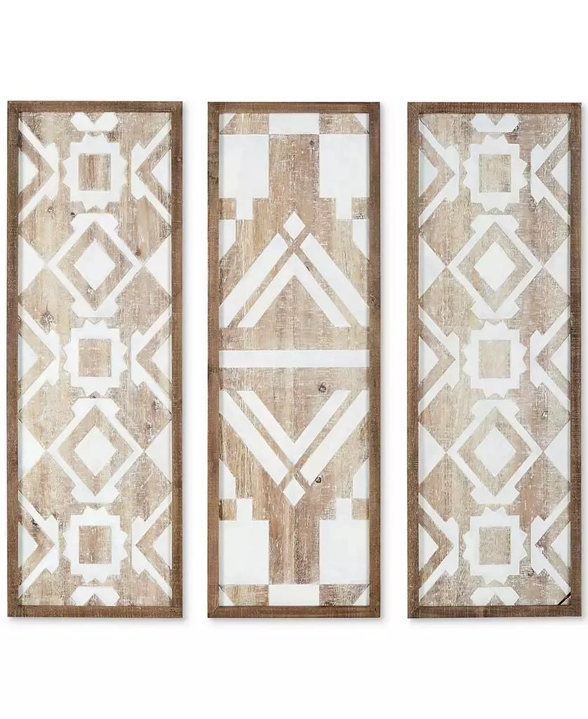 商品JLA Home|Madison Park Mandal Wood Wall Decor, Set of 3,价格¥1447,第1张图片