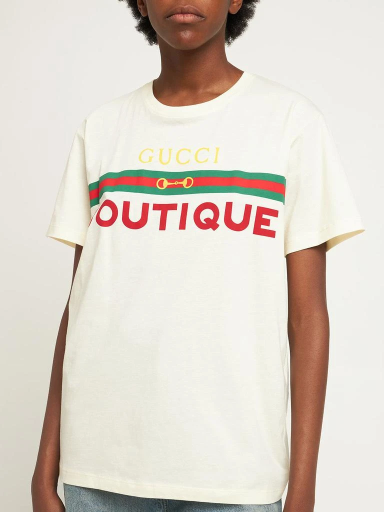商品Gucci|Printed Cotton Jersey T-shirt,价格¥4542,第2张图片详细描述
