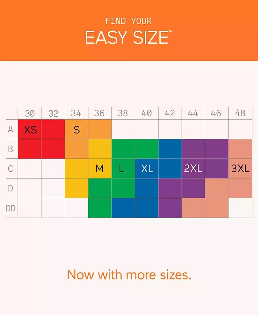 商品Warner's|Warners�® Easy Does It® Dig-Free Comfort Band with Seamless Stretch Wireless Lightly Lined Convertible Comfort Bra RM0911A,价格¥156,第5张图片详细描述
