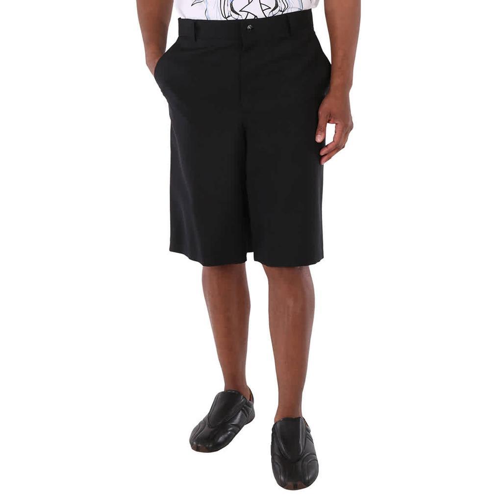 商品Burberry|Men's Black Cut-Out Detail Tailored Shorts,价格¥1722,第1张图片