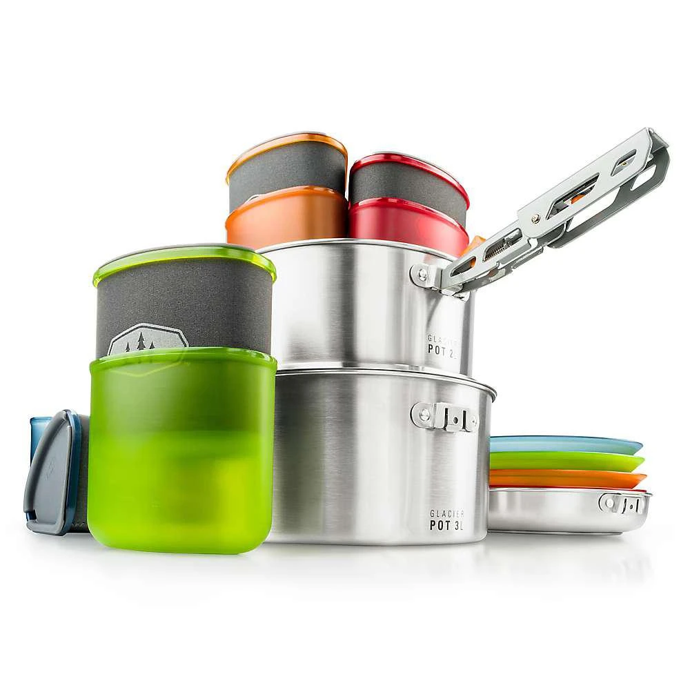 商品Gsi Outdoors|GSI Outdoors Glacier Stainless Camper Cookset,价格¥619,第1张图片