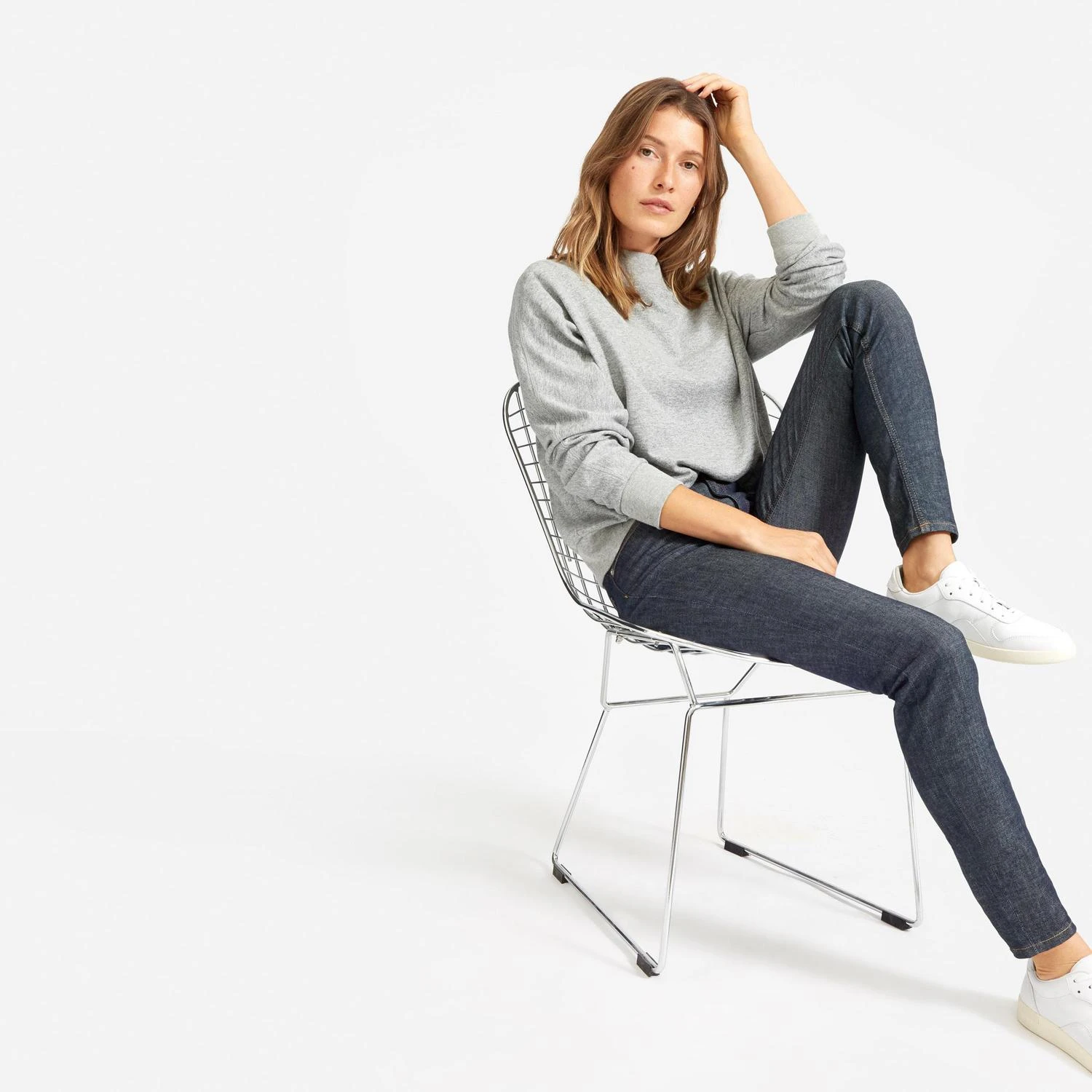 商品Everlane|高腰贴身牛仔裤,价格¥504,第4张图片详细描述