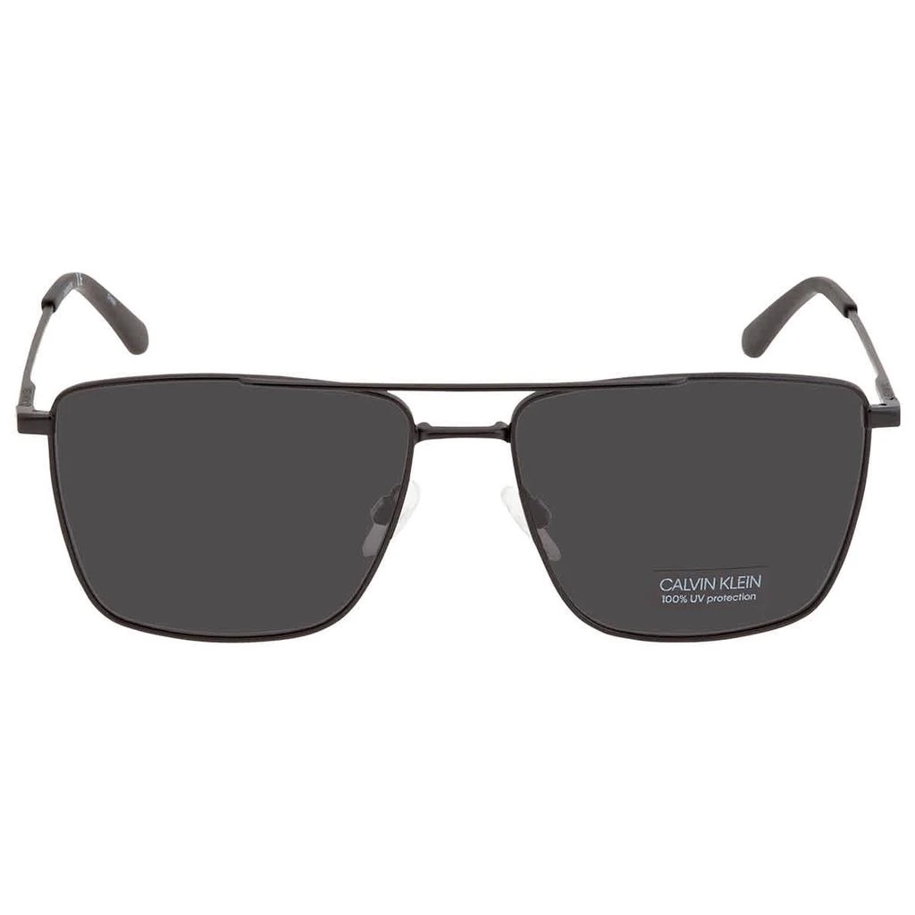商品Calvin Klein|Calvin Klein Dark Grey Square Unisex Sunglasses CK21116S 006 58,价格¥299,第2张图片详细描述