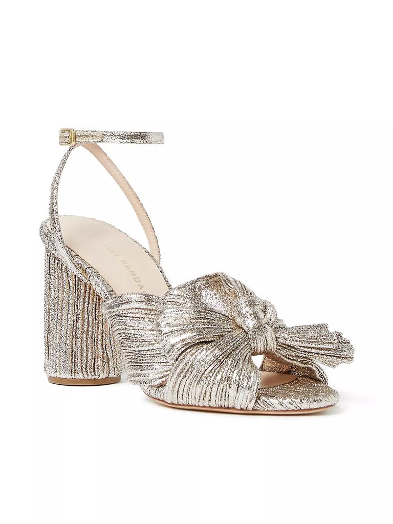 商品Loeffler Randall|Camellia Knotted Metallic Sandals,价格¥2947,第2张图片详细描述