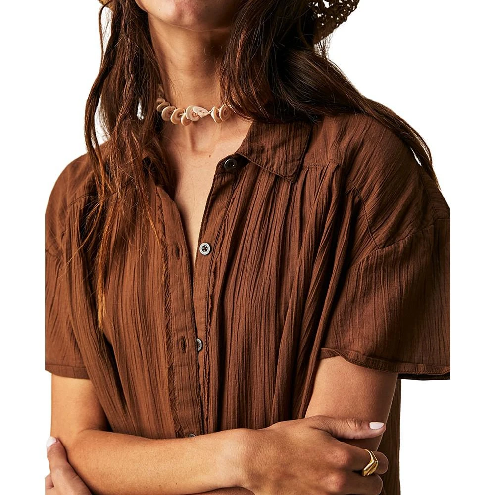 商品Free People|Women's Float Away Cotton Pleated Shirt,价格¥351,第3张图片详细描述