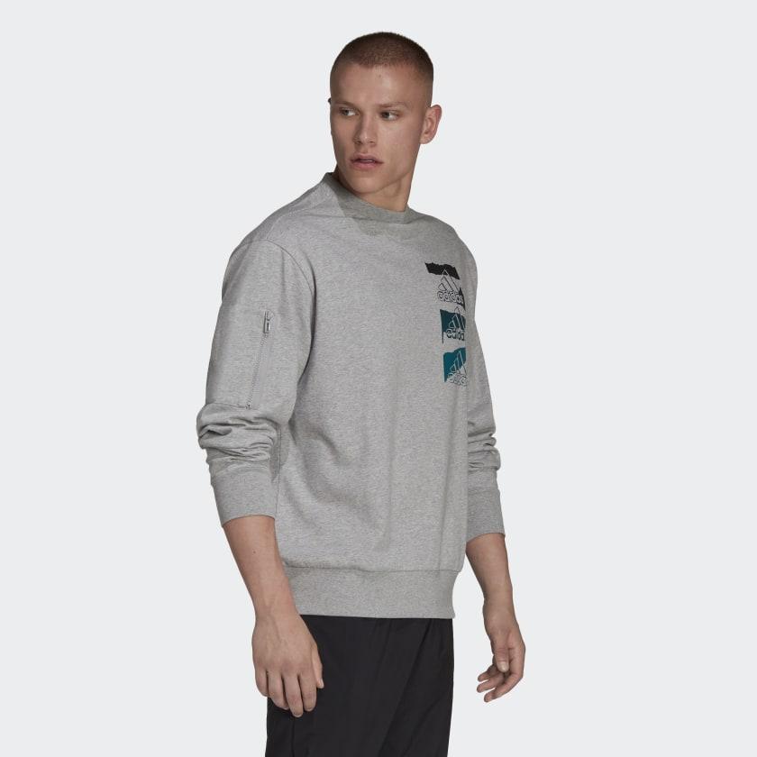 Men's adidas Essentials Brandlove Sweatshirt (Gender Neutral)商品第4张图片规格展示