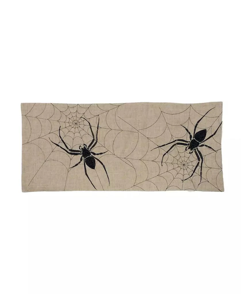 商品Manor Luxe|Halloween Creepy Spiders Double Layer Table Runner,价格¥257,第1张图片