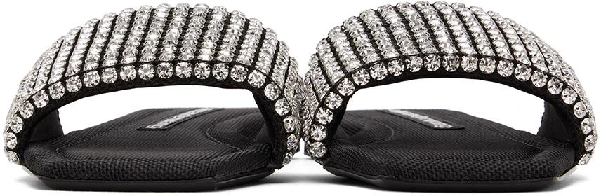 商品Alexander Wang|Black Crystal Anya Slides,价格¥2964,第2张图片详细描述