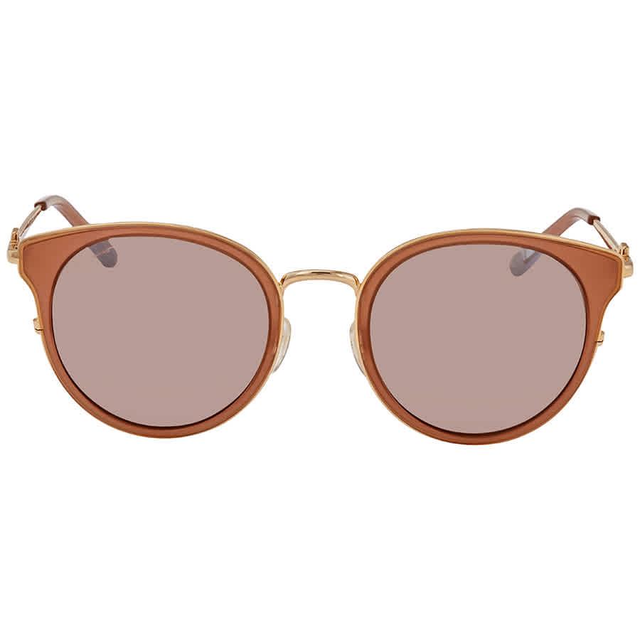 Salvatore Ferragamo Grey Round Ladies Sunglasses SF899SK28055商品第2张图片规格展示