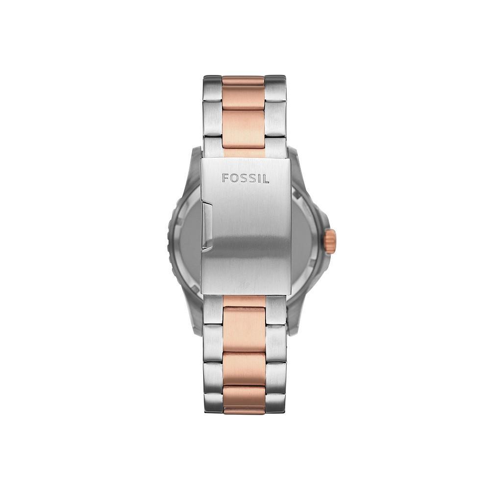 商品Fossil|Men's FB-01 Sport Two-Tone Bracelet Watch 42mm,价格¥477,第4张图片详细描述