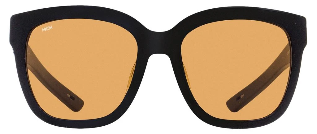 商品MCM|MCM Women's Visetos Sunglasses MCM697SLA 003 Black/Cognac Visetos 56mm,价格¥628,第2张图片详细描述