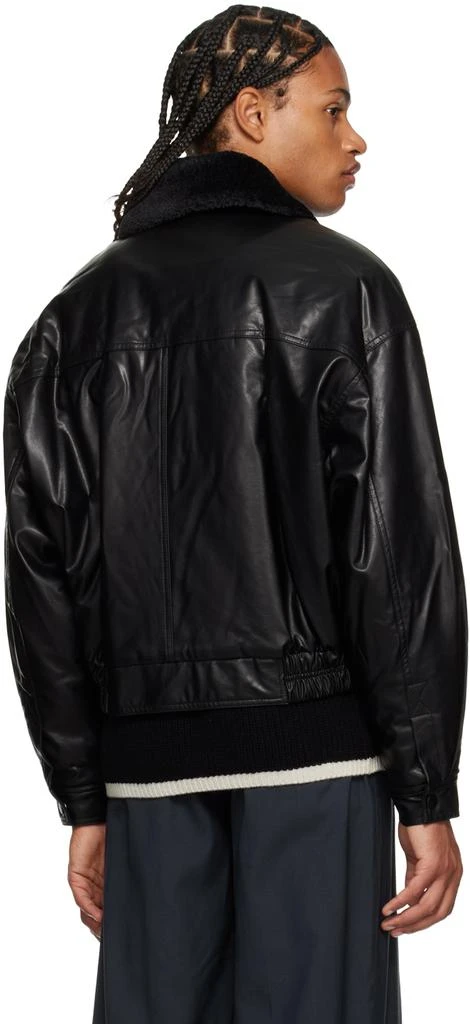 商品Low Classic|Black Padded Faux-Leather Jacket,价格¥2197,第3张图片详细描述