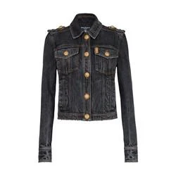 商品Balmain|Faded denim jacket,价格¥13869,第1张图片