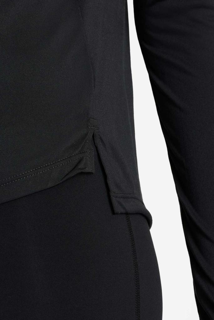商品NIKE|Dri-FIT One Long-Sleeve Top - Black/White,价格¥360,第6张图片详细描述