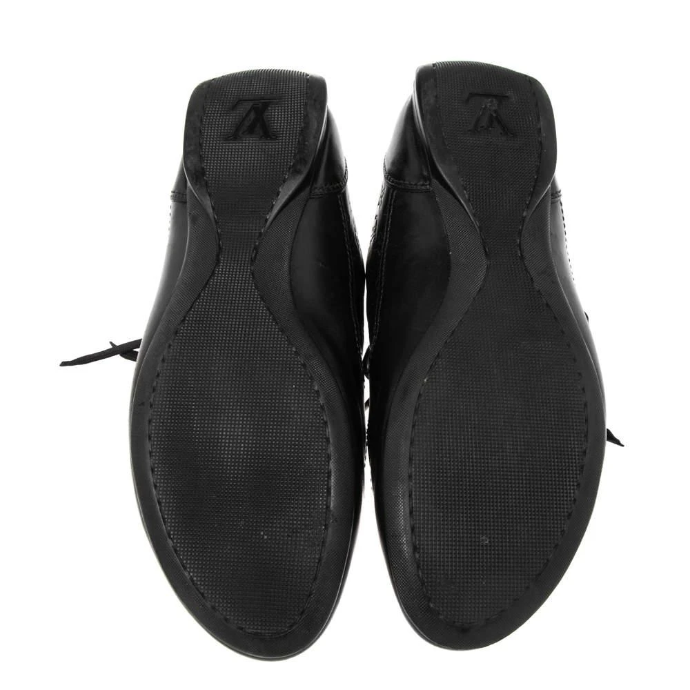 Louis Vuitton Black Monogram Embossed Leather Lace Up Sneakers Size 44.5 商品