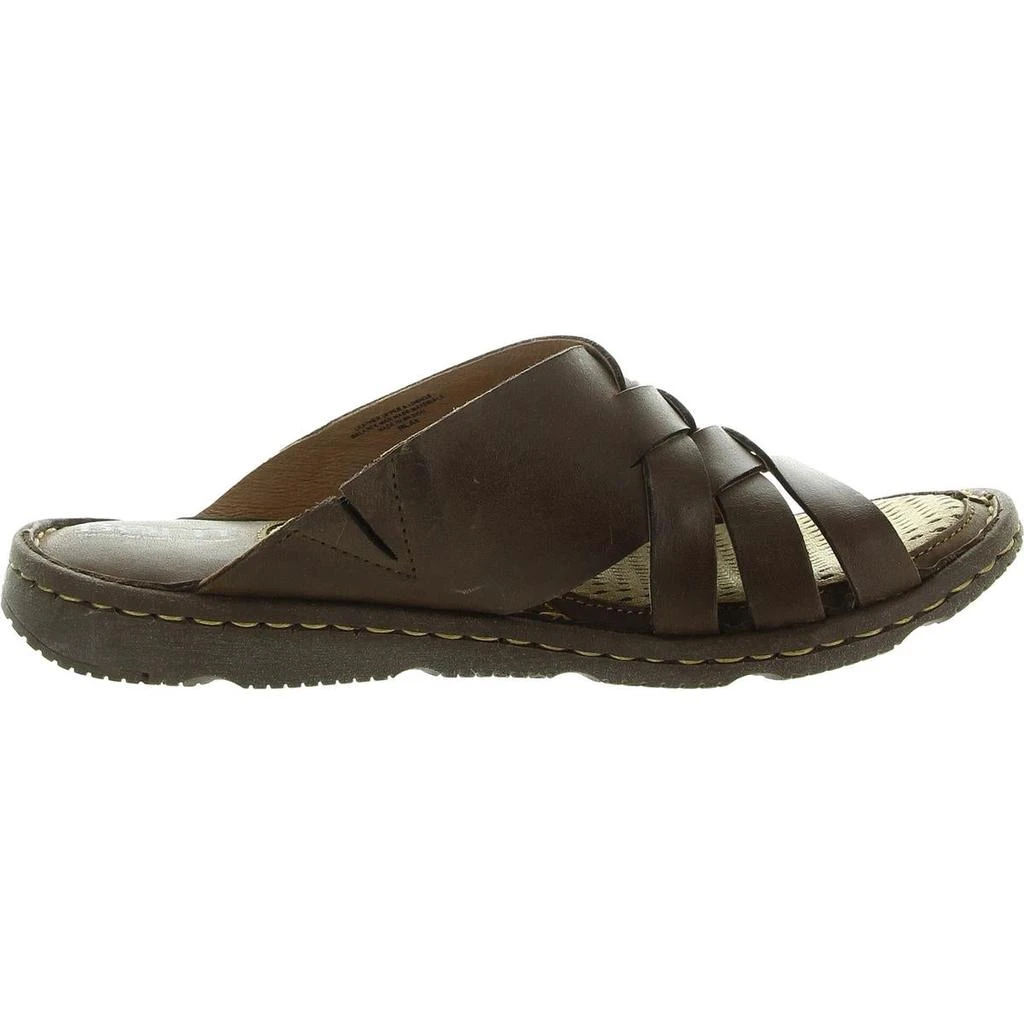 商品Born|Born Womens Tarpon Criss-Cross Leather Flatform Sandals,价格¥213,第4张图片详细描述