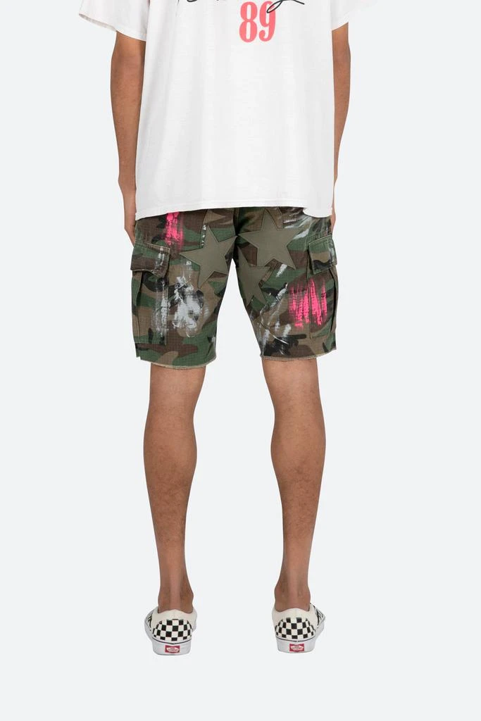 商品MNML|Painted Cargo Shorts - Camo,价格¥211,第4张图片详细描述