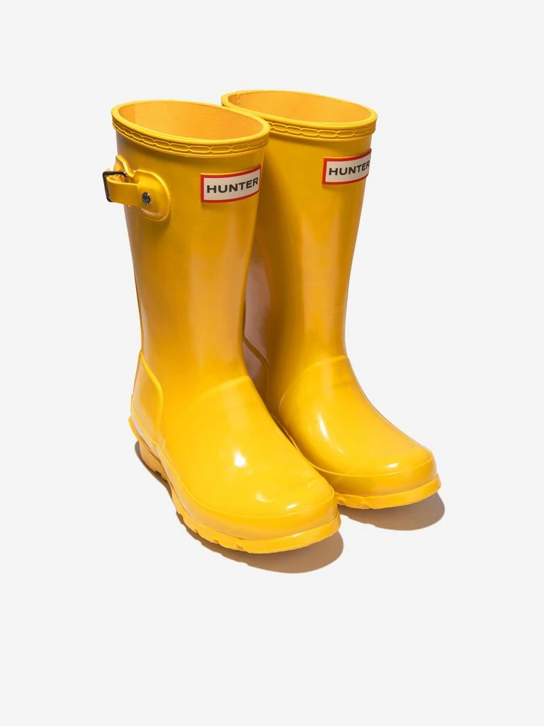 商品Hunter|Hunter Kids Original Gloss Wellington Boots in Yellow,价格¥554,第2张图片详细描述