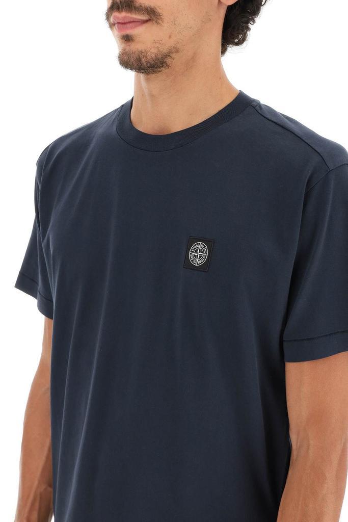 商品Stone Island|T-SHIRT WITH LOGO PATCH,价格¥828,第7张图片详细描述