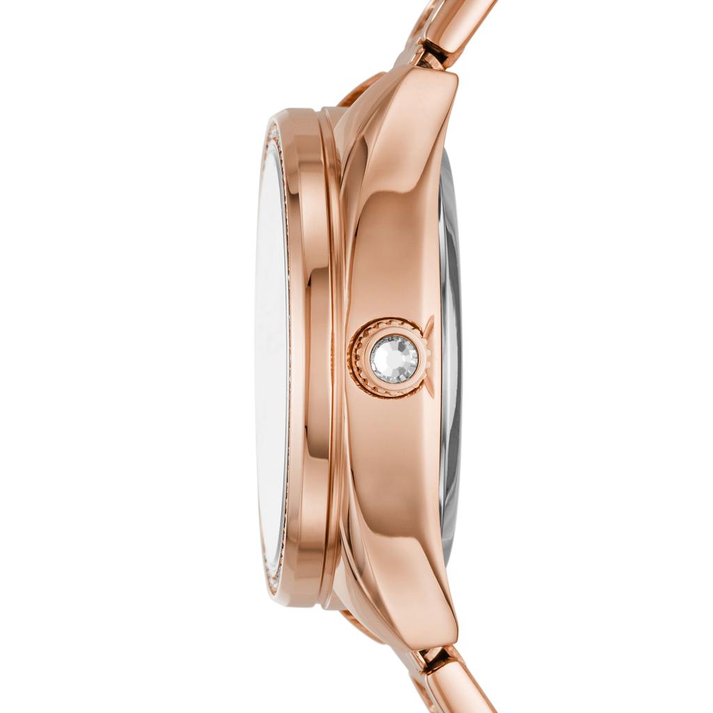 Fossil Women's Vale Automatic, Rose Gold-Tone Stainless Steel Watch商品第2张图片规格展示