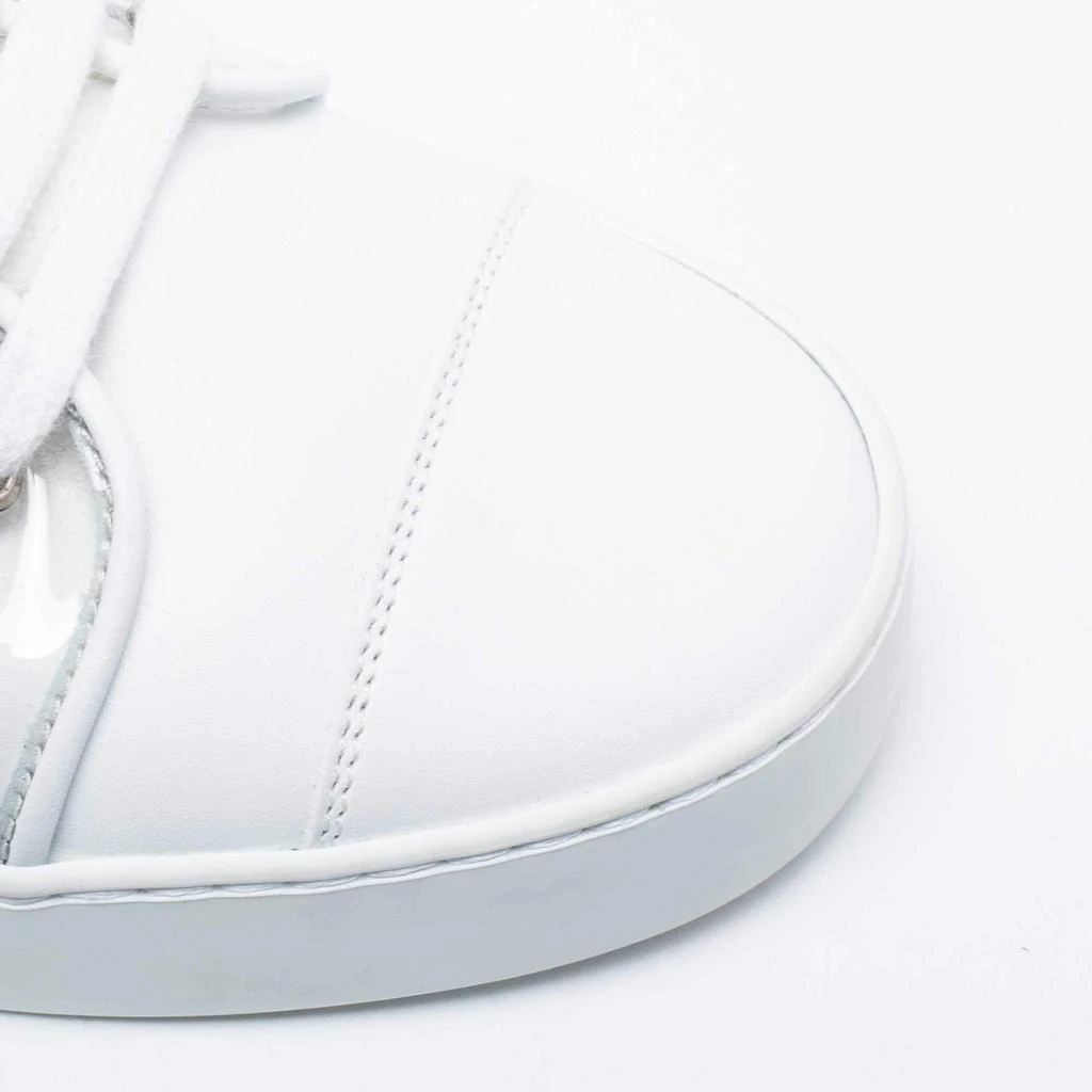 Chanel White Leather and PVC CC Low-Top Sneakers 38.5 商品