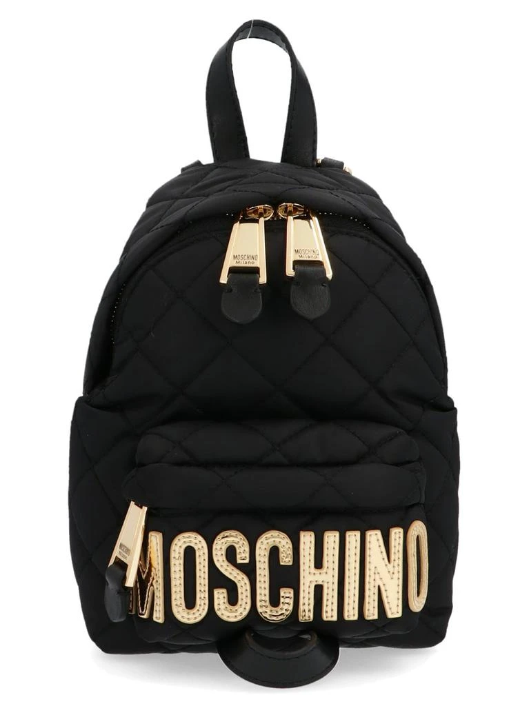 商品Moschino|Moschino Quilted Logo Mini Backpack,价格¥2582,第1张图片