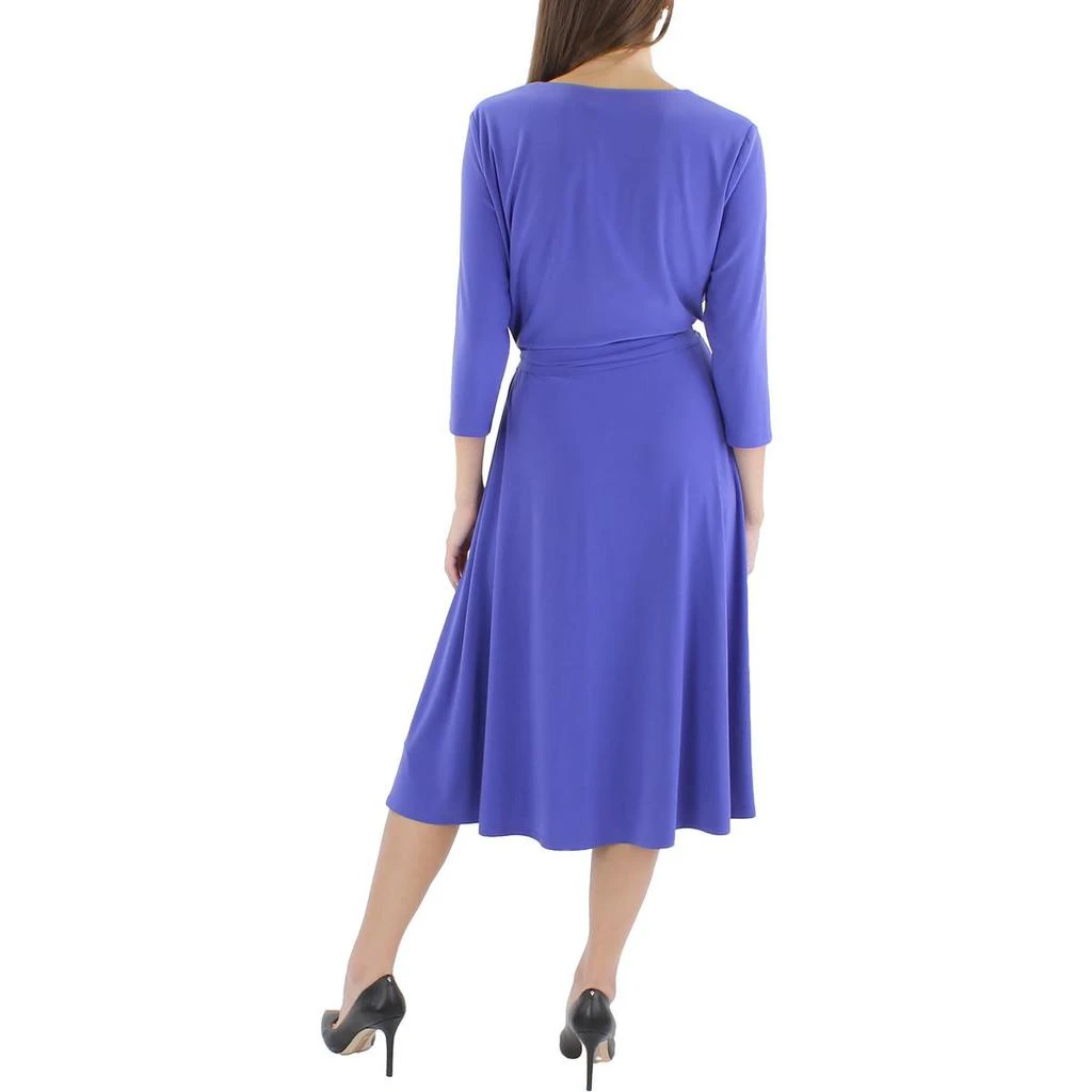 商品Ralph Lauren|Lauren Ralph Lauren Womens Jersey Mid Calf Wrap Dress,价格¥255,第2张图片详细描述