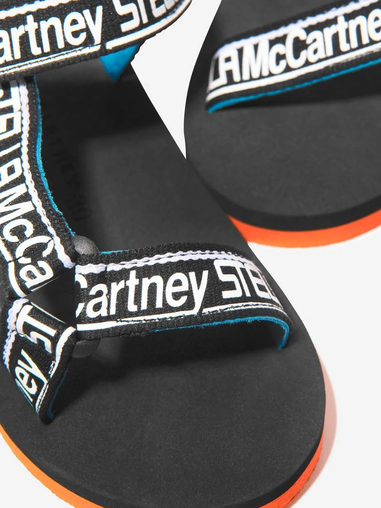 商品Stella McCartney|Stella McCartney Kids Logo Strap Sandals in Black,价格¥378,第3张图片详细描述