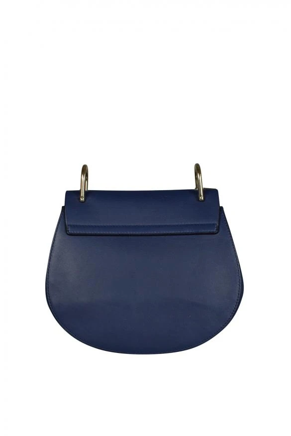 商品Chloé|Luxury handbag drew chloé shoulder bag in leather and blue python,价格¥12172,第5张图片详细描述